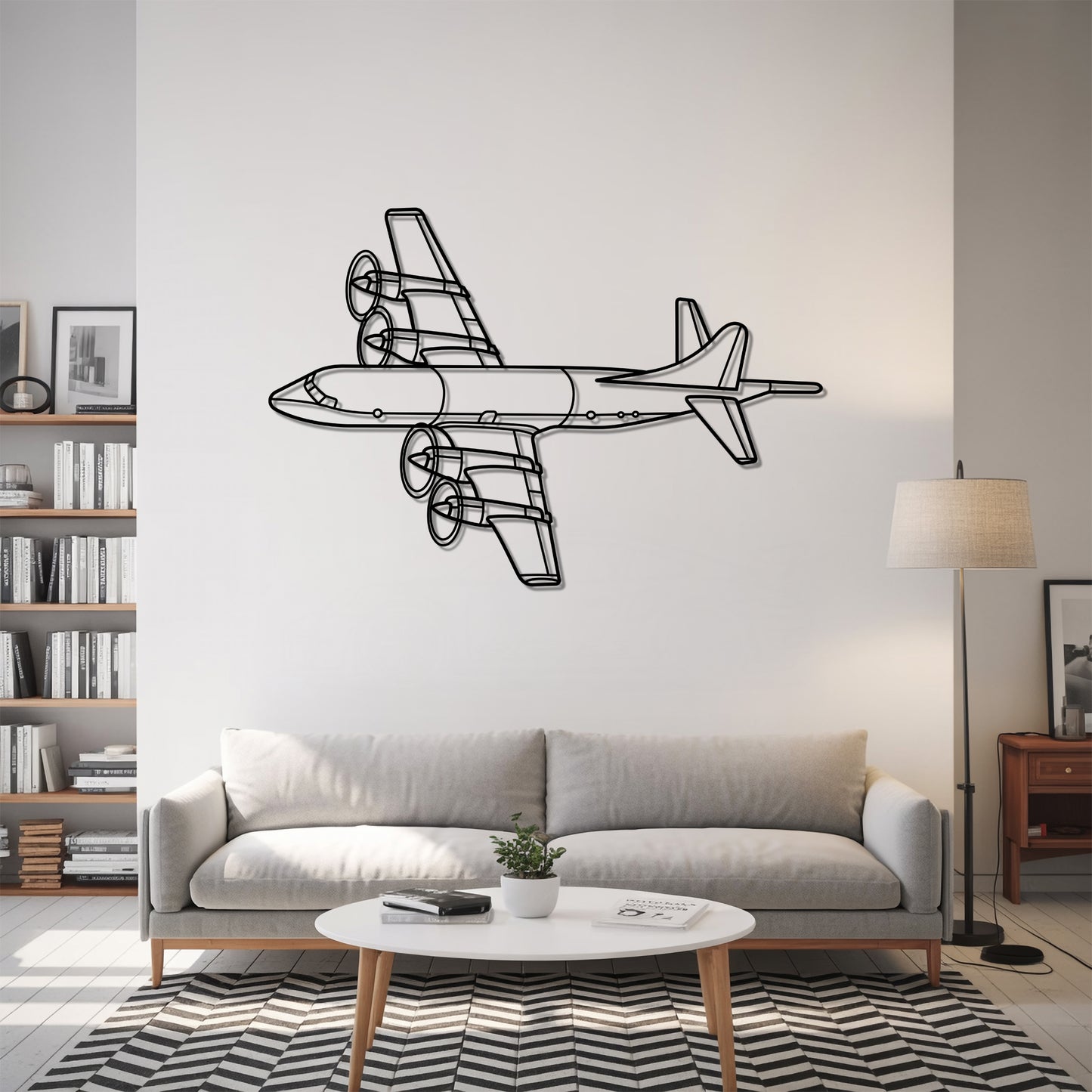P-3C Orion - Airplane Metal Silhouette Wall Art - Aviation Gift - Pilot Office Decor