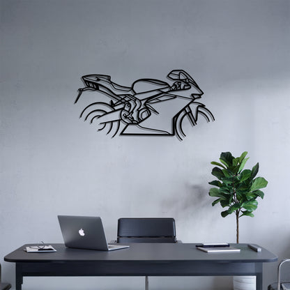 F4 RR - Motorcycle Metal Silhouette Wall Art - Bikers Gift - Garage Decor