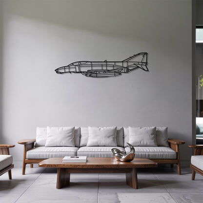 F4B Phantom - Airplane Metal Silhouette Wall Art - Aviation Gift - Pilot Office Decor