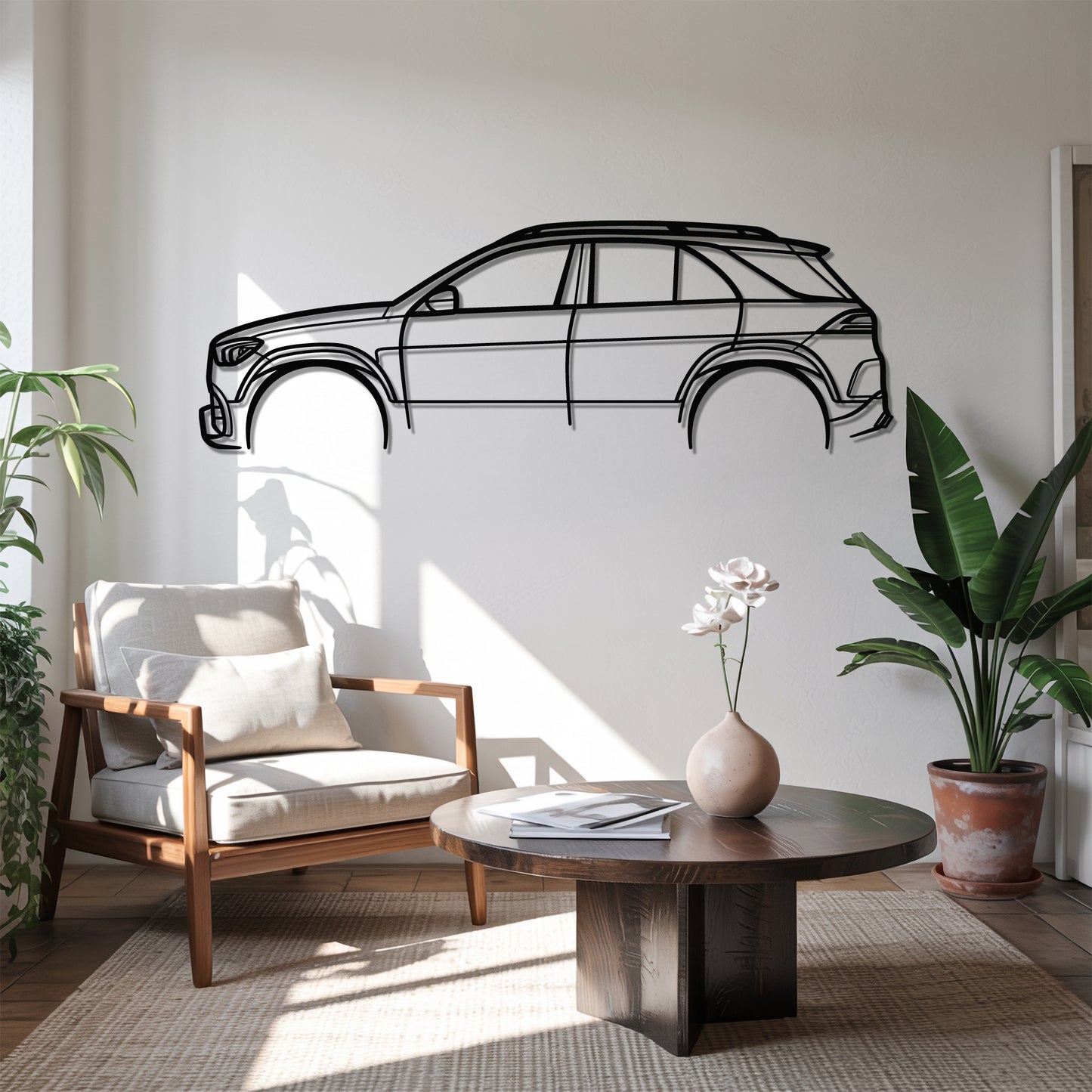 AMG GLE63S SUV - Car Metal Silhouette Wall Art - Car Enthusiast Gift - Laser-cut Garage Decor