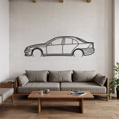 C-class W203 Detailed - Car Metal Silhouette Wall Art - Car Enthusiast Gift - Laser-cut Garage Decor