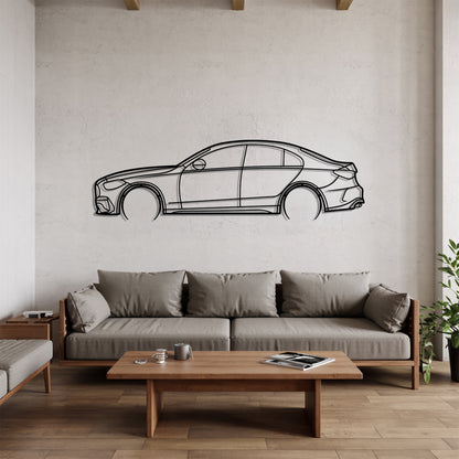 C-class W206 Detailed - Car Metal Silhouette Wall Art - Car Enthusiast Gift - Laser-cut Garage Decor
