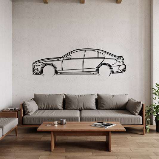 C-class W206 Detailed - Car Metal Silhouette Wall Art - Car Enthusiast Gift - Laser-cut Garage Decor