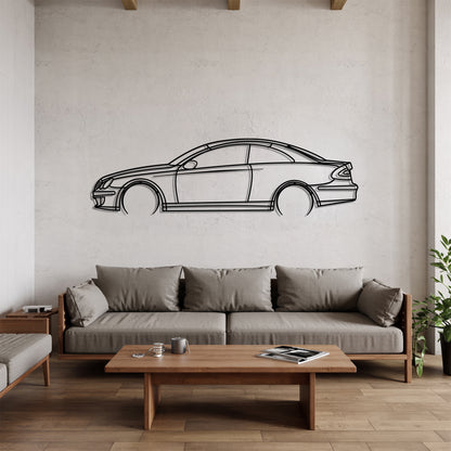 CLK W209 Detailed - Car Metal Silhouette Wall Art - Car Enthusiast Gift - Laser-cut Garage Decor
