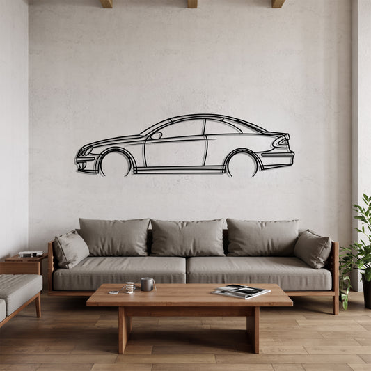 CLK W209 Detailed - Car Metal Silhouette Wall Art - Car Enthusiast Gift - Laser-cut Garage Decor