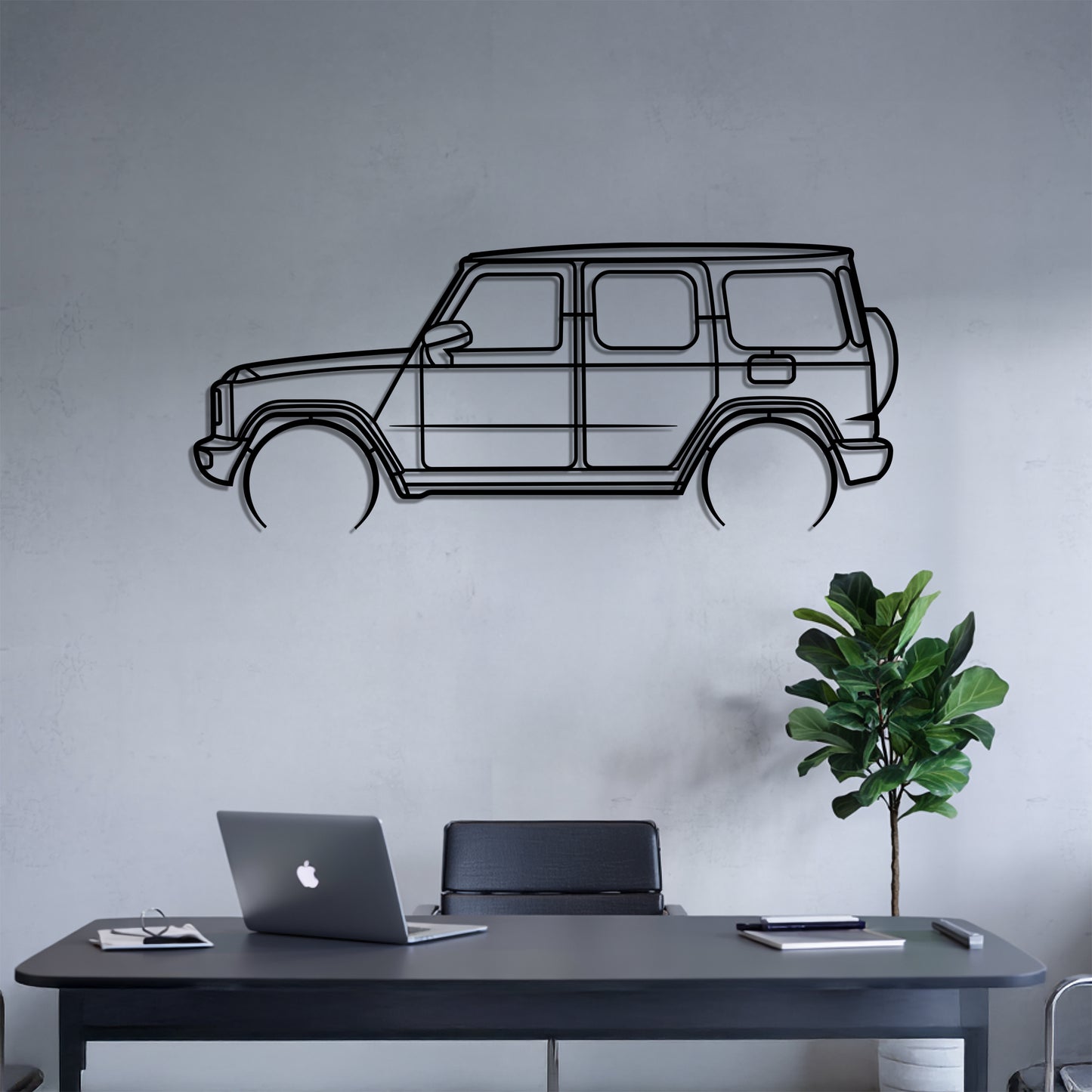 G-class Detailed - Car Metal Silhouette Wall Art - Car Enthusiast Gift - Laser-cut Garage Decor