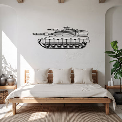 Merkava IV - Tank Wall Art - Metal Silhouette - Veteran Gift - Military Room Decor