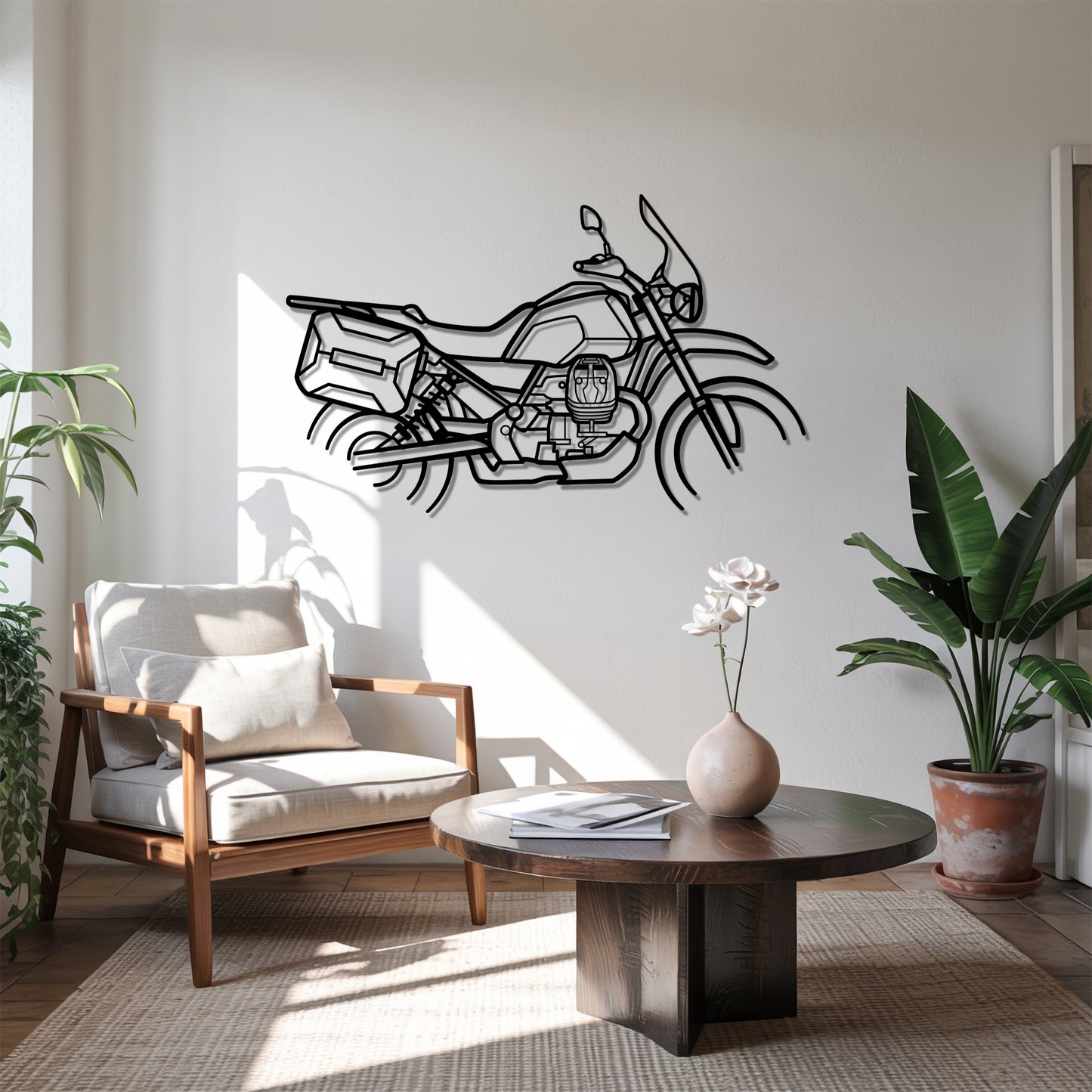 V85 TT Travel - Motorcycle Metal Silhouette Wall Art - Bikers Gift - Garage Decor
