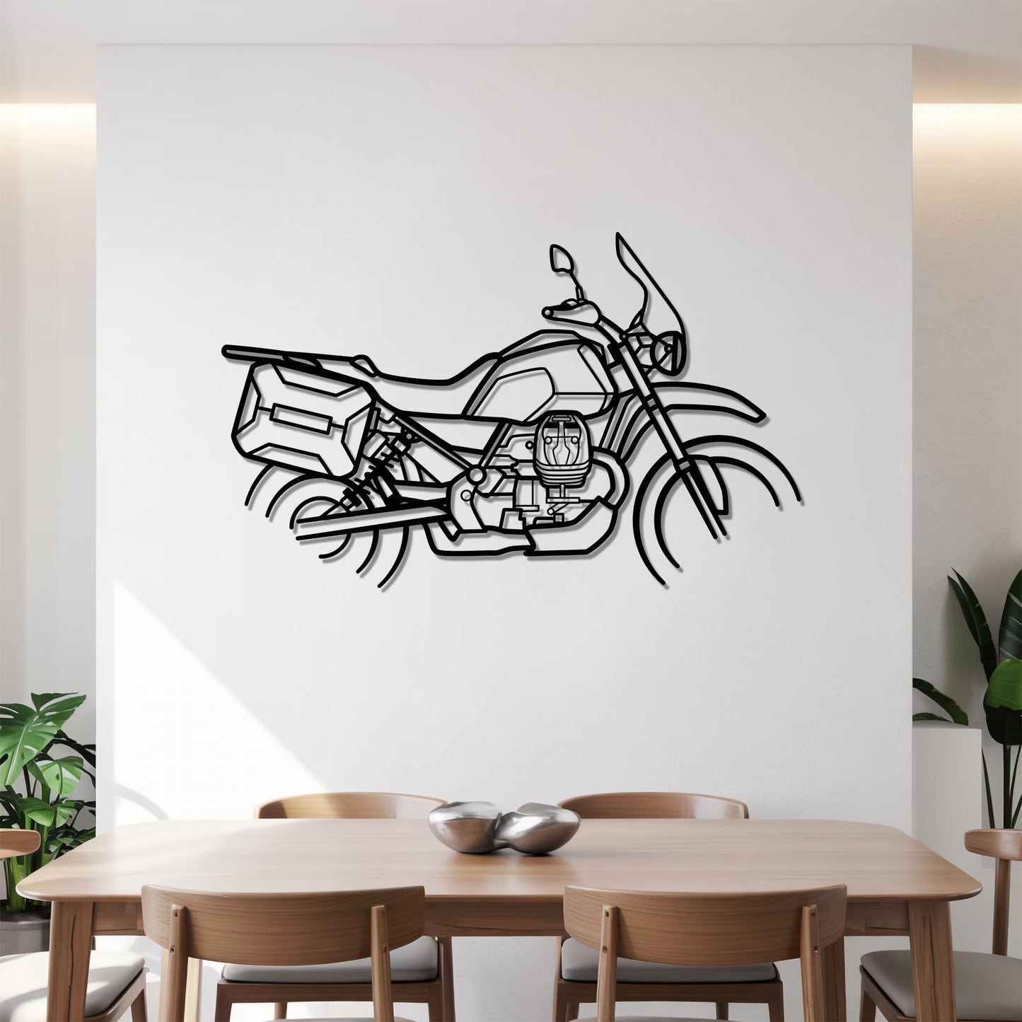 V85 TT Travel - Motorcycle Metal Silhouette Wall Art - Bikers Gift - Garage Decor
