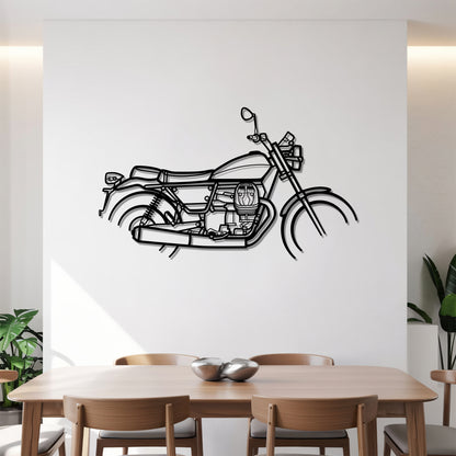 V9 Bobber - Motorcycle Metal Silhouette Wall Art - Bikers Gift - Garage Decor