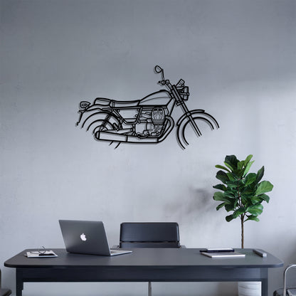 V9 Bobber - Motorcycle Metal Silhouette Wall Art - Bikers Gift - Garage Decor