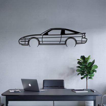 200SX Detailed - Car Metal Silhouette Wall Art - Car Enthusiast Gift - Laser-cut Garage Decor