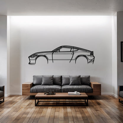 Z - Car Metal Silhouette Wall Art - Car Enthusiast Gift - Laser-cut Garage Decor