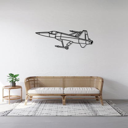 F-5E - Airplane Metal Silhouette Wall Art - Aviation Gift - Pilot Office Decor