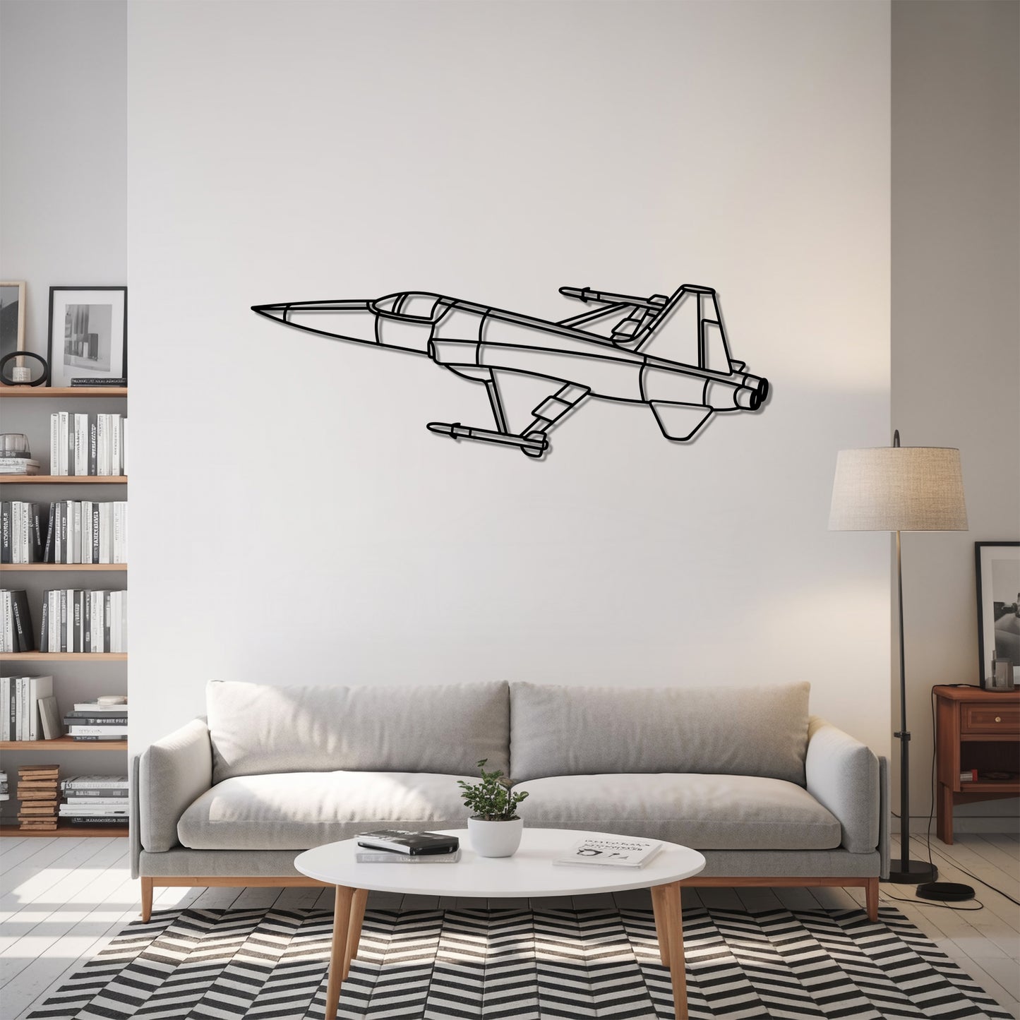 F-5E - Airplane Metal Silhouette Wall Art - Aviation Gift - Pilot Office Decor