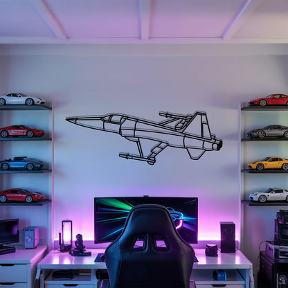 F-5E - Airplane Metal Silhouette Wall Art - Aviation Gift - Pilot Office Decor