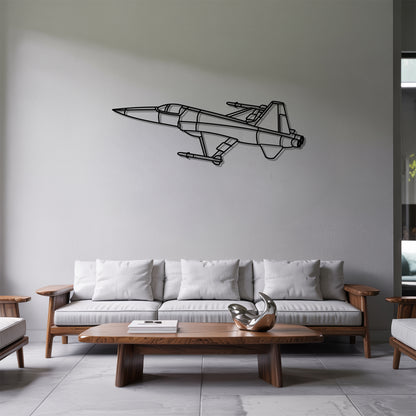 F-5E - Airplane Metal Silhouette Wall Art - Aviation Gift - Pilot Office Decor