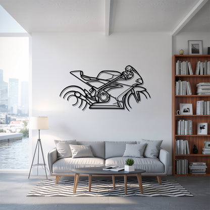 V4SV - Motorcycle Metal Silhouette Wall Art - Bikers Gift - Garage Decor