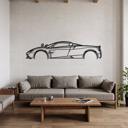 Huayra - Car Metal Silhouette Wall Art - Car Enthusiast Gift - Laser-cut Garage Decor