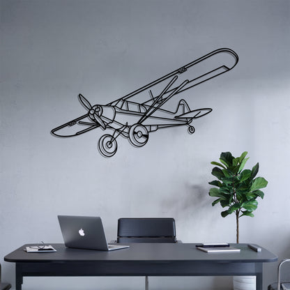 PA-18 Super Cub - Airplane Metal Silhouette Wall Art - Aviation Gift - Pilot Office Decor