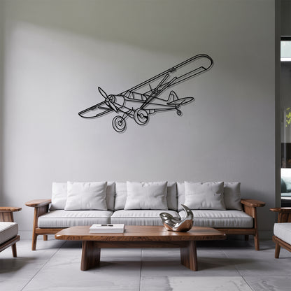 PA-18 Super Cub - Airplane Metal Silhouette Wall Art - Aviation Gift - Pilot Office Decor