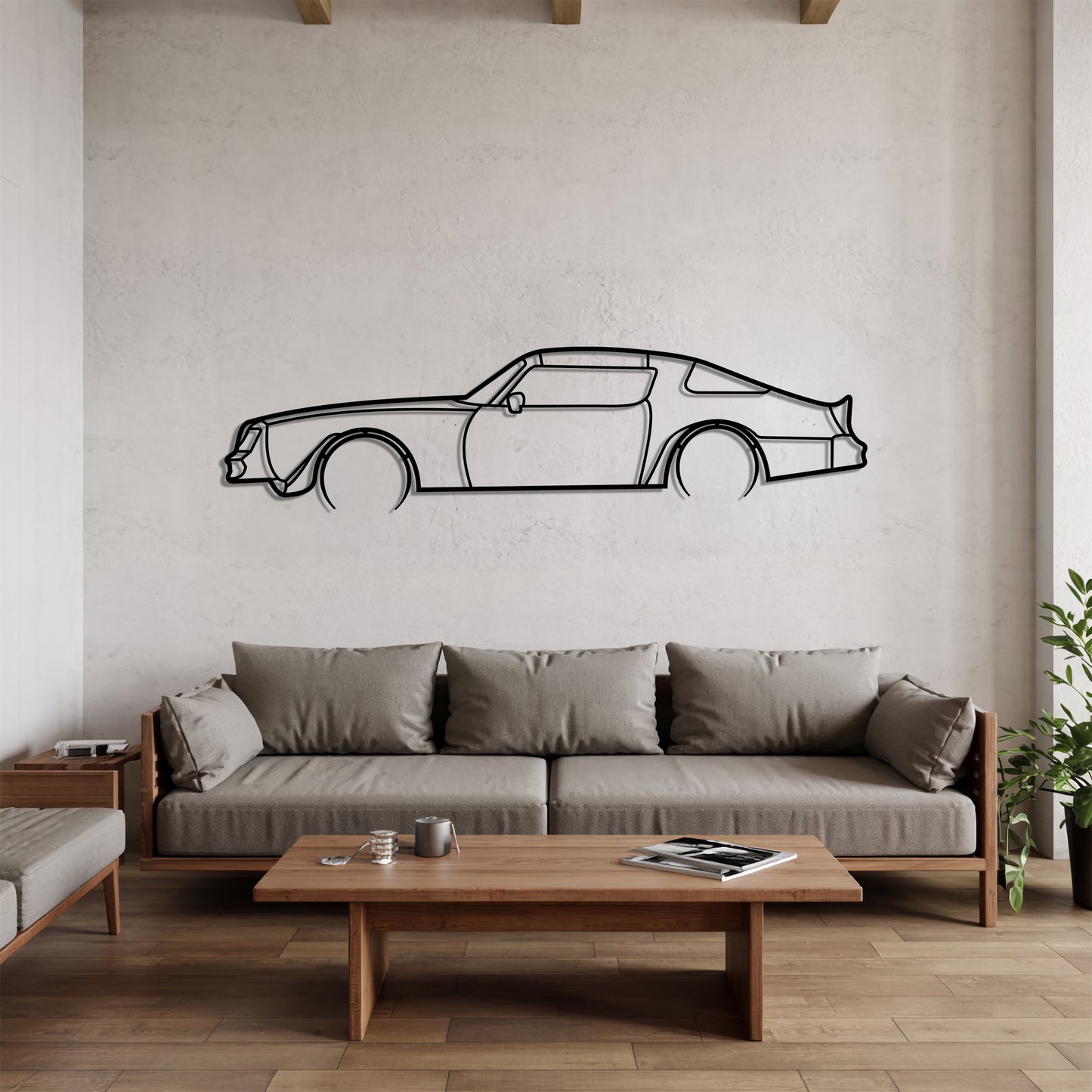 Trans Am 1978 Detailed - Car Metal Silhouette Wall Art - Car Enthusiast Gift - Laser-cut Garage Decor