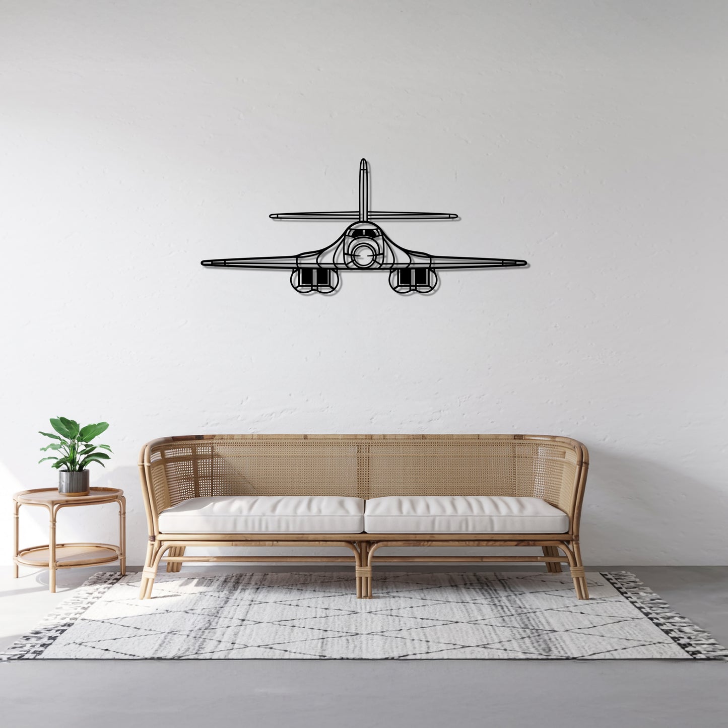 B-1 Lancer - Airplane Metal Silhouette Wall Art - Aviation Gift - Pilot Office Decor