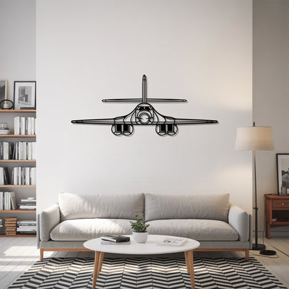 B-1 Lancer - Airplane Metal Silhouette Wall Art - Aviation Gift - Pilot Office Decor
