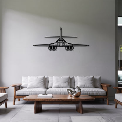 B-1 Lancer - Airplane Metal Silhouette Wall Art - Aviation Gift - Pilot Office Decor