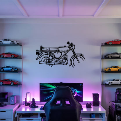 S51 Enduro - Motorcycle Metal Silhouette Wall Art - Bikers Gift - Garage Decor