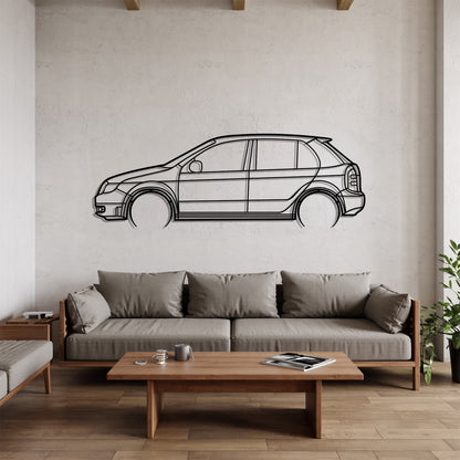 Fabia I Detailed - Car Metal Silhouette Wall Art - Car Enthusiast Gift - Laser-cut Garage Decor