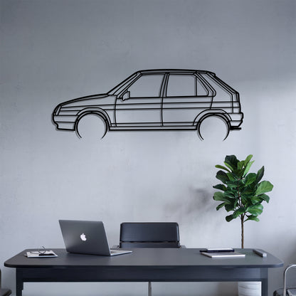 Favorit Detailed - Car Metal Silhouette Wall Art - Car Enthusiast Gift - Laser-cut Garage Decor
