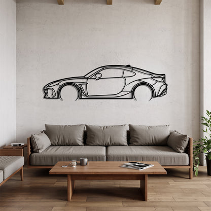 BRZ 2021 Detailed - Car Metal Silhouette Wall Art - Car Enthusiast Gift - Laser-cut Garage Decor