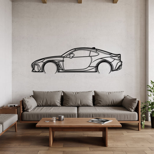 BRZ 2021 Detailed - Car Metal Silhouette Wall Art - Car Enthusiast Gift - Laser-cut Garage Decor