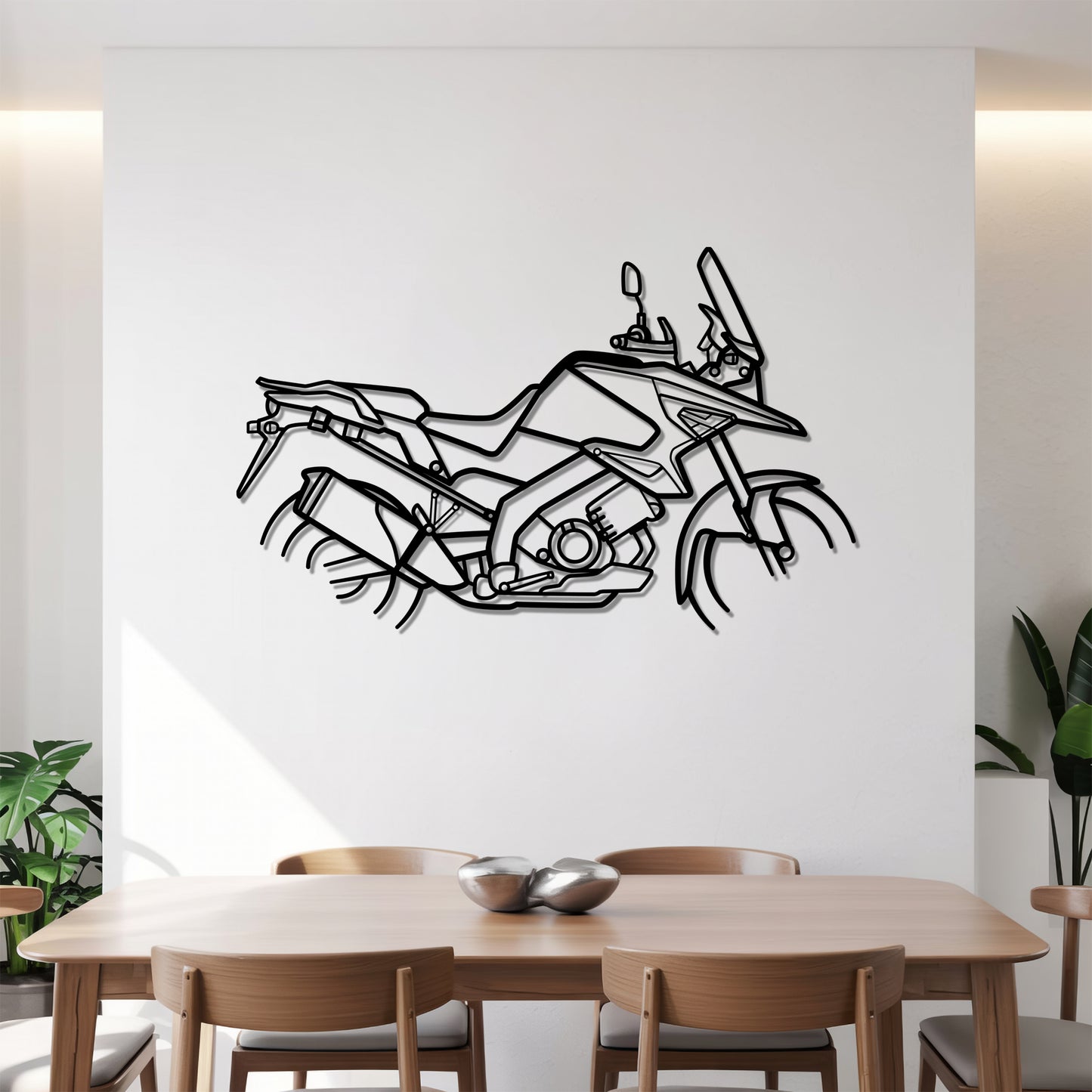 V Strom 1050DE - Motorcycle Metal Silhouette Wall Art - Bikers Gift - Garage Decor