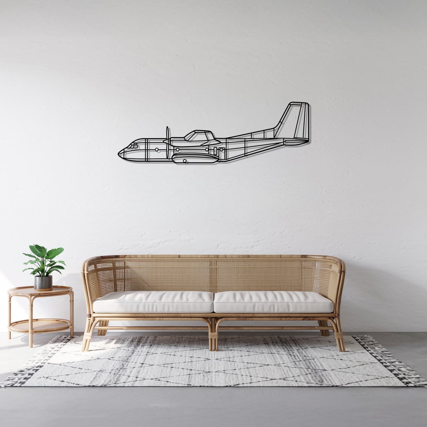 C160 - Airplane Metal Silhouette Wall Art - Aviation Gift - Pilot Office Decor