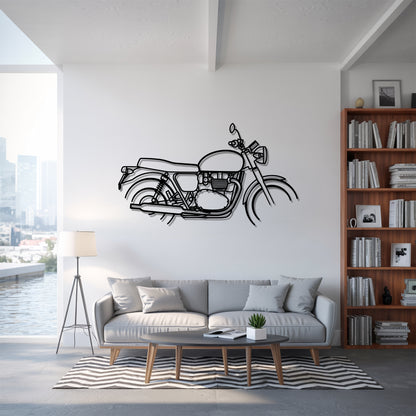 Bonneville T120 - Motorcycle Metal Silhouette Wall Art - Bikers Gift - Garage Decor