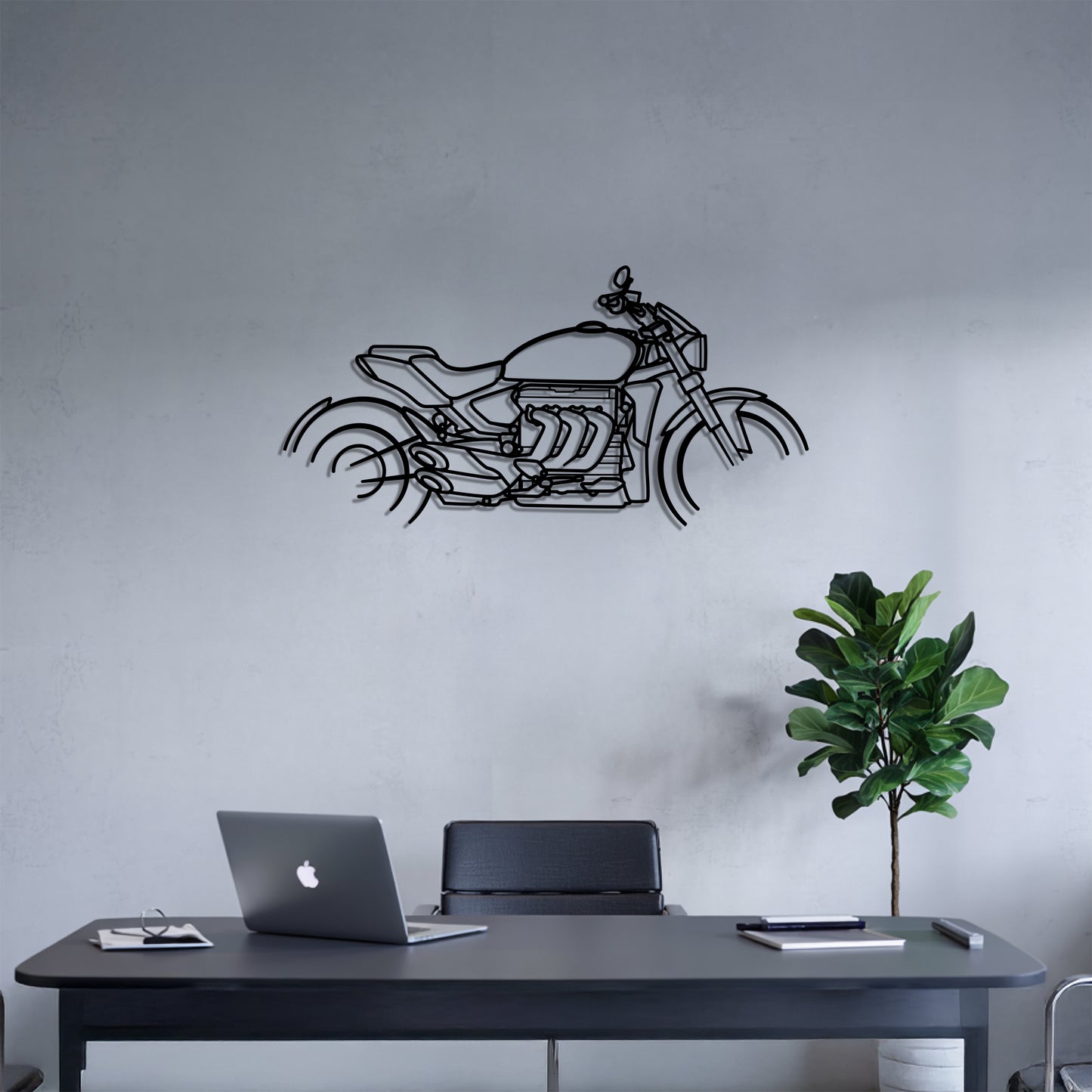 Rocket 3 R - Motorcycle Metal Silhouette Wall Art - Bikers Gift - Garage Decor