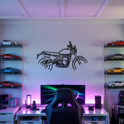 Scrambler 1200 XE - Motorcycle Metal Silhouette Wall Art - Bikers Gift - Garage Decor