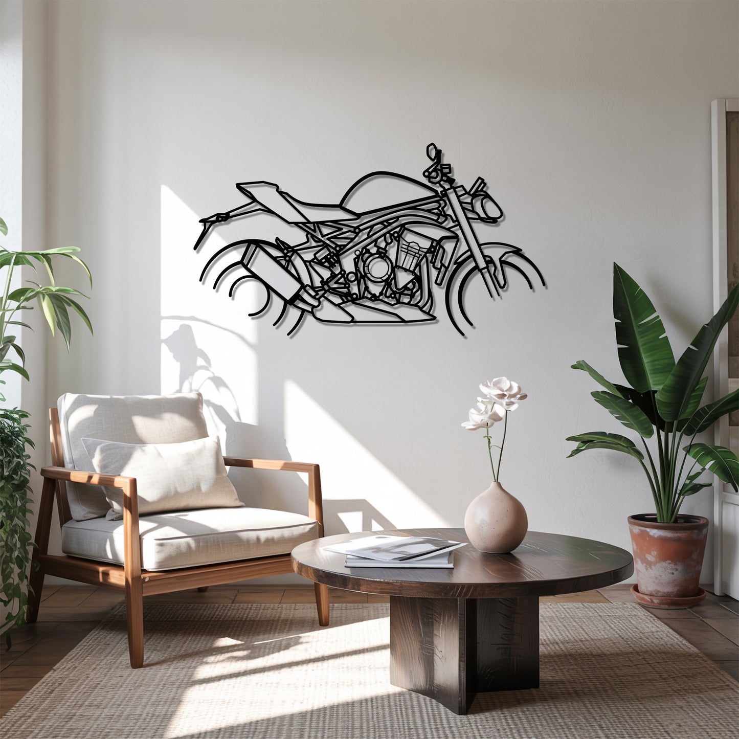 Speed Triple 12000 RS - Motorcycle Metal Silhouette Wall Art - Bikers Gift - Garage Decor