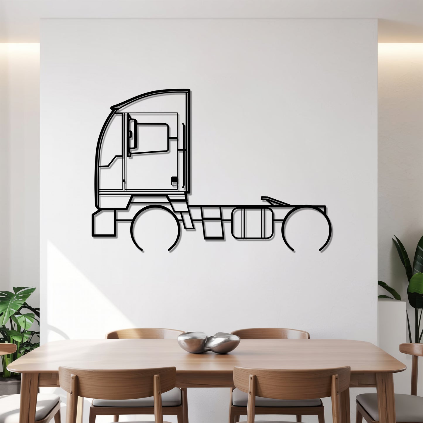 ACTT Terminal Tractor (2014) - Semi Truck Metal Silhouette Wall Art - Truckers Gift - CDL Office Decor
