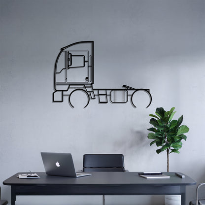 ACTT Terminal Tractor (2014) - Semi Truck Metal Silhouette Wall Art - Truckers Gift - CDL Office Decor