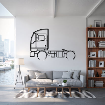 ACTT Terminal Tractor (2014) - Semi Truck Metal Silhouette Wall Art - Truckers Gift - CDL Office Decor