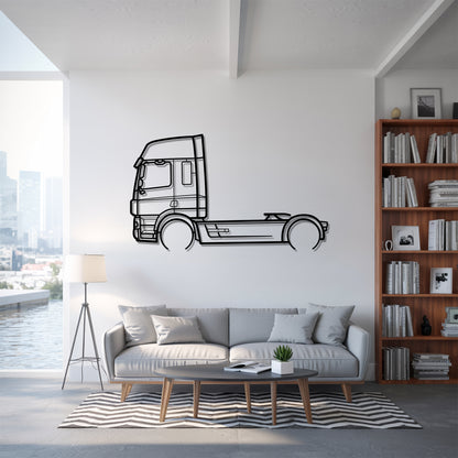 CF Series 2000 - Semi Truck Metal Silhouette Wall Art - Truckers Gift - CDL Office Decor