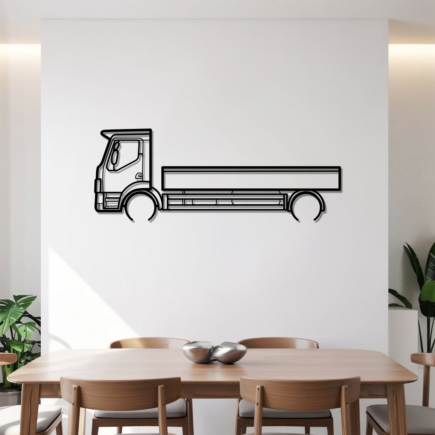 LF 2001 - Semi Truck Metal Silhouette Wall Art - Truckers Gift - CDL Office Decor