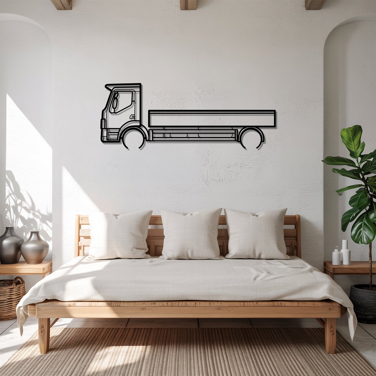 LF 2001 - Semi Truck Metal Silhouette Wall Art - Truckers Gift - CDL Office Decor