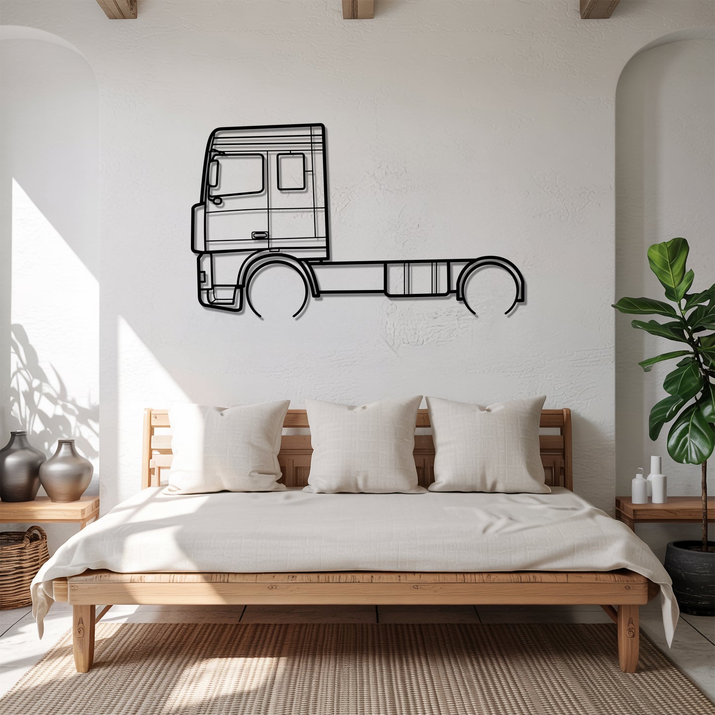 XF Series 1997 - Semi Truck Metal Silhouette Wall Art - Truckers Gift - CDL Office Decor