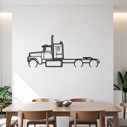 LTL9000 - Semi Truck Metal Silhouette Wall Art - Truckers Gift - CDL Office Decor