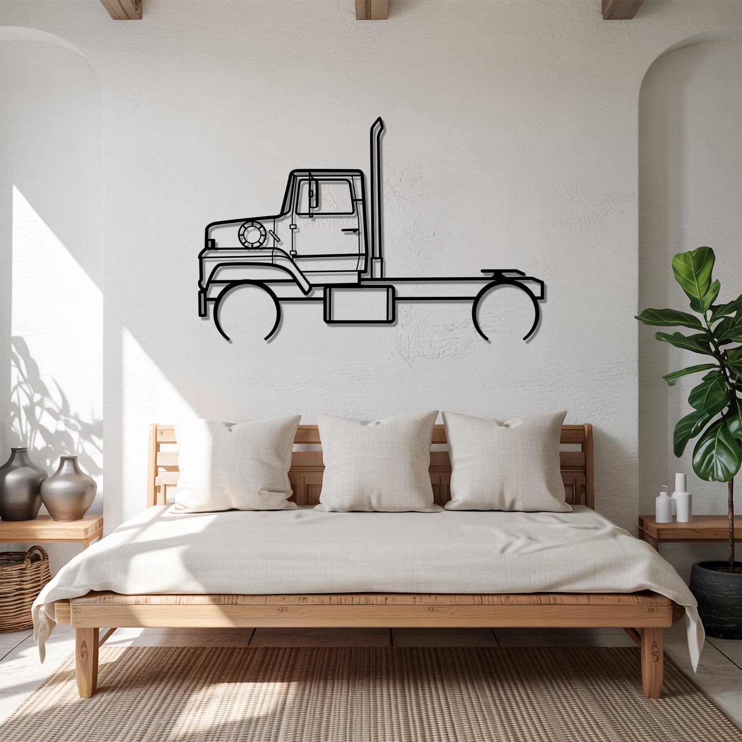 L9000 (1970–1998) - Semi Truck Metal Silhouette Wall Art - Truckers Gift - CDL Office Decor