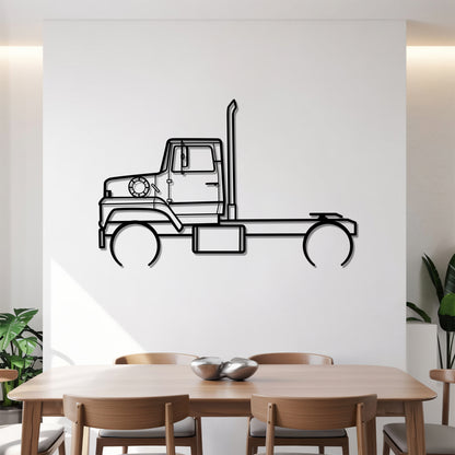 L9000 (1970–1998) - Semi Truck Metal Silhouette Wall Art - Truckers Gift - CDL Office Decor